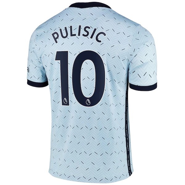 Camiseta Chelsea NO.10 Pulisic Segunda equipo 2020-2021 Azul